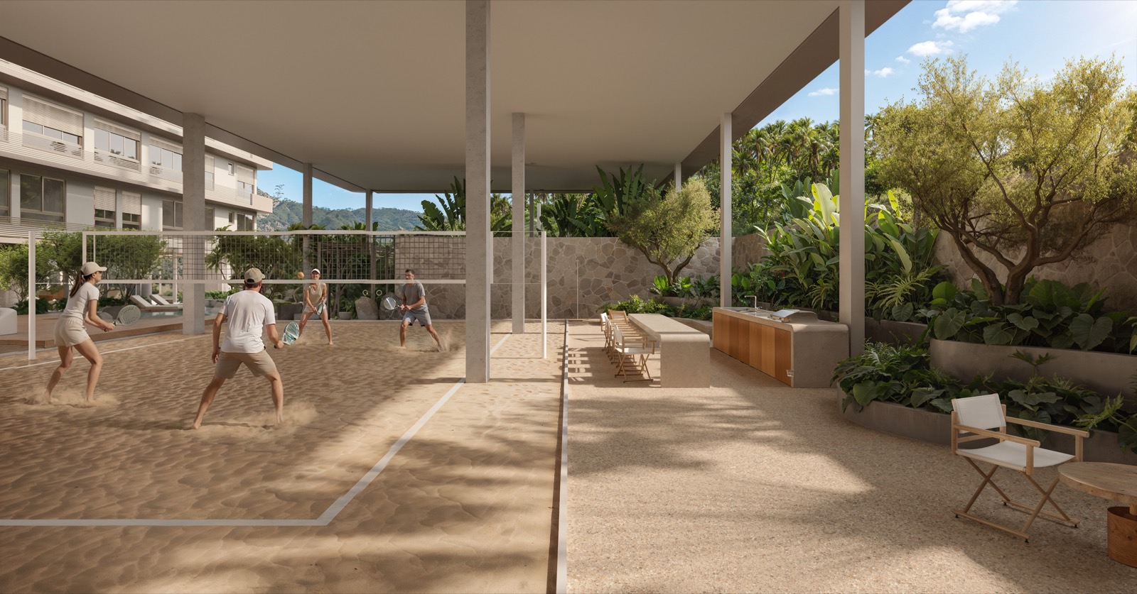 Convívio · Beach tennis